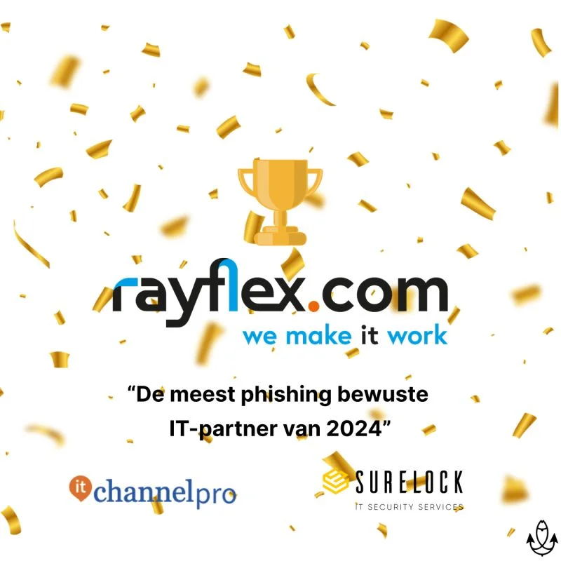 Winnaar: de meest phishing bewuste IT-partner van 2024, grafisch overzicht door Surelock IT Security Services en ITchannelPRO